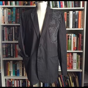 Mark Ecko Cut & Sew Pinstripe Blazer