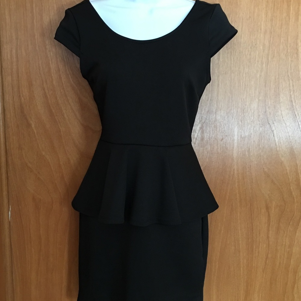 Black Peplum dress