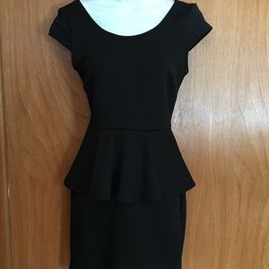 Black Peplum dress