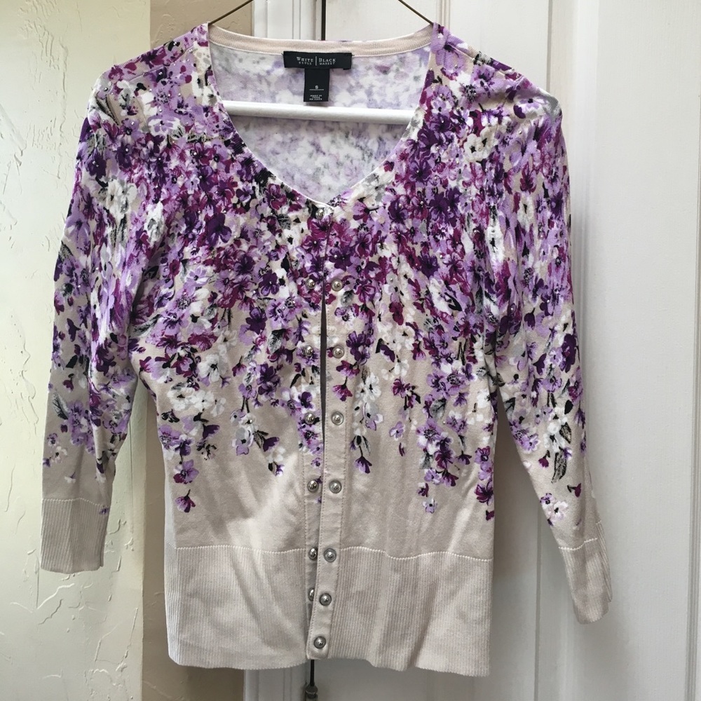 Spring floral cardigan