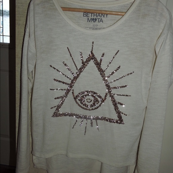 Light sweater with gold sequins - Picture 1 of 2