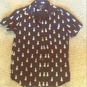 Pineapple Button down shirt