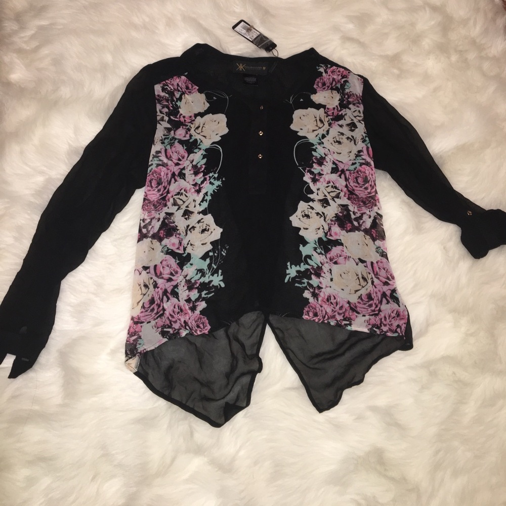 Printen Enveloe Blouse Kardashian kollection