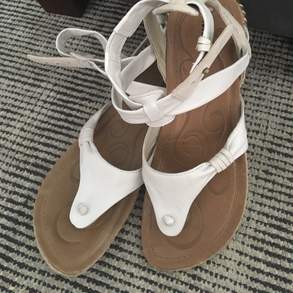 Merrell white sandals.