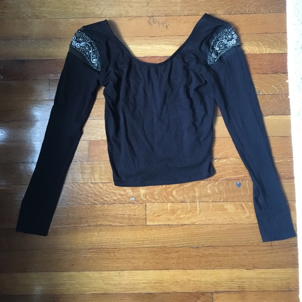 Sparkle & Fade Crop Top