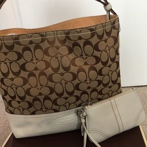 Coach bag and wristlet