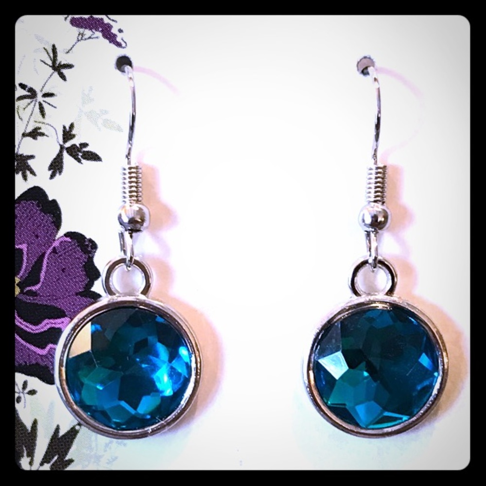 Lightweight Blue & Silver Earrings