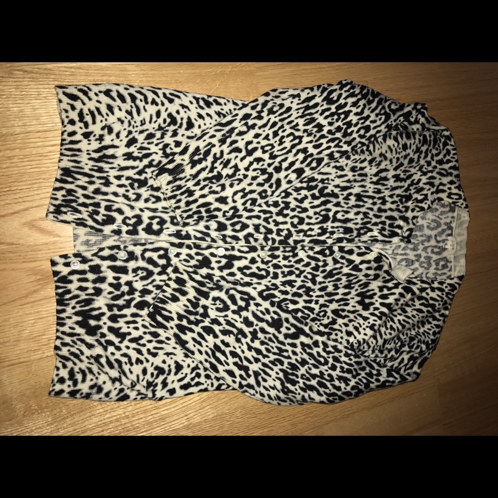Leopard print cardigan