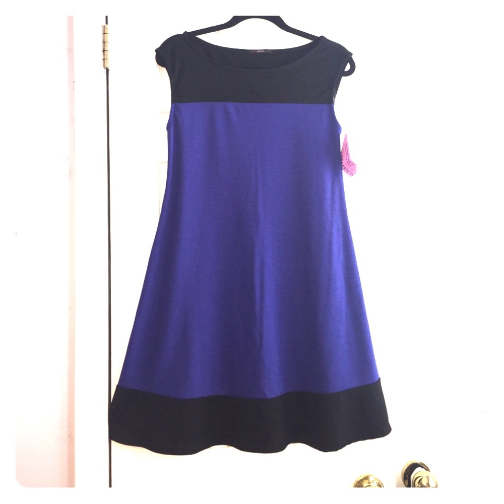 SALE ⚡️Sleeveless navy blue and black dress