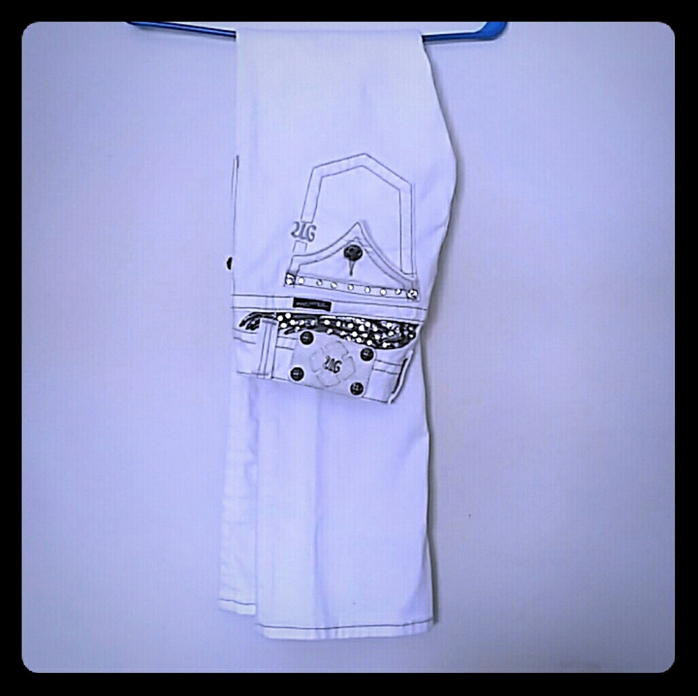MISS ME white jeans