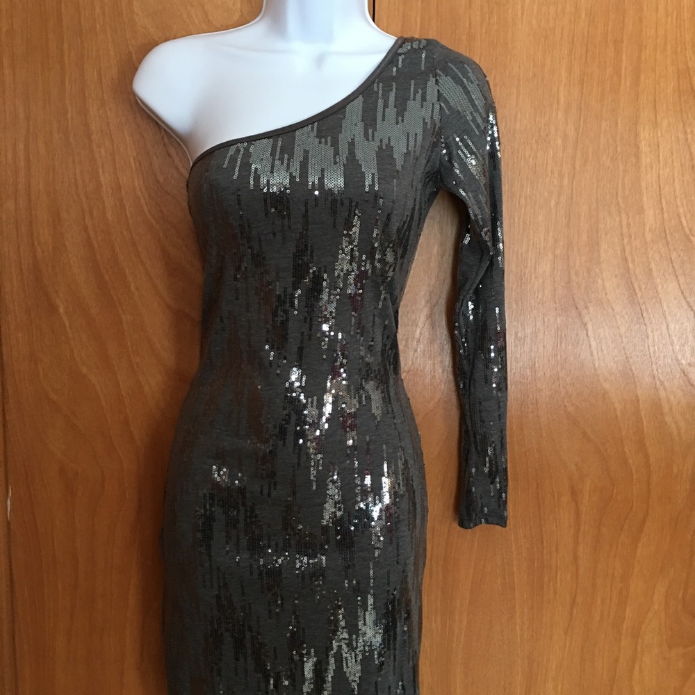 Sequin grey dress