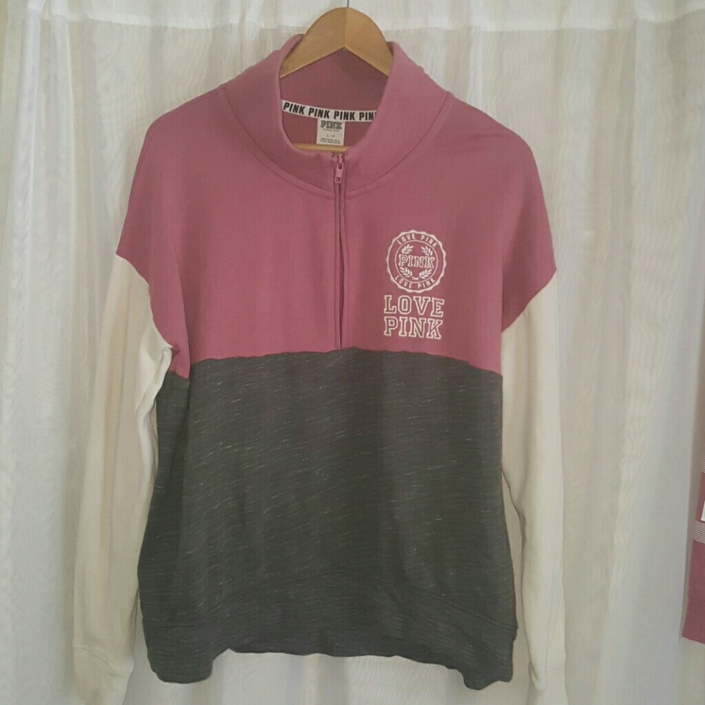 PINK Half zip hoodie