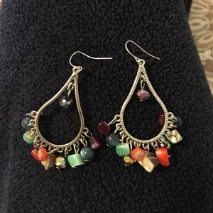 Multicolored beaded earrings