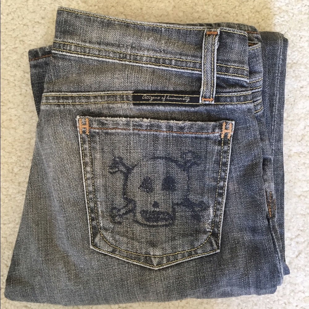 Citizens of Humanity Skull and Bunny size 26 gray