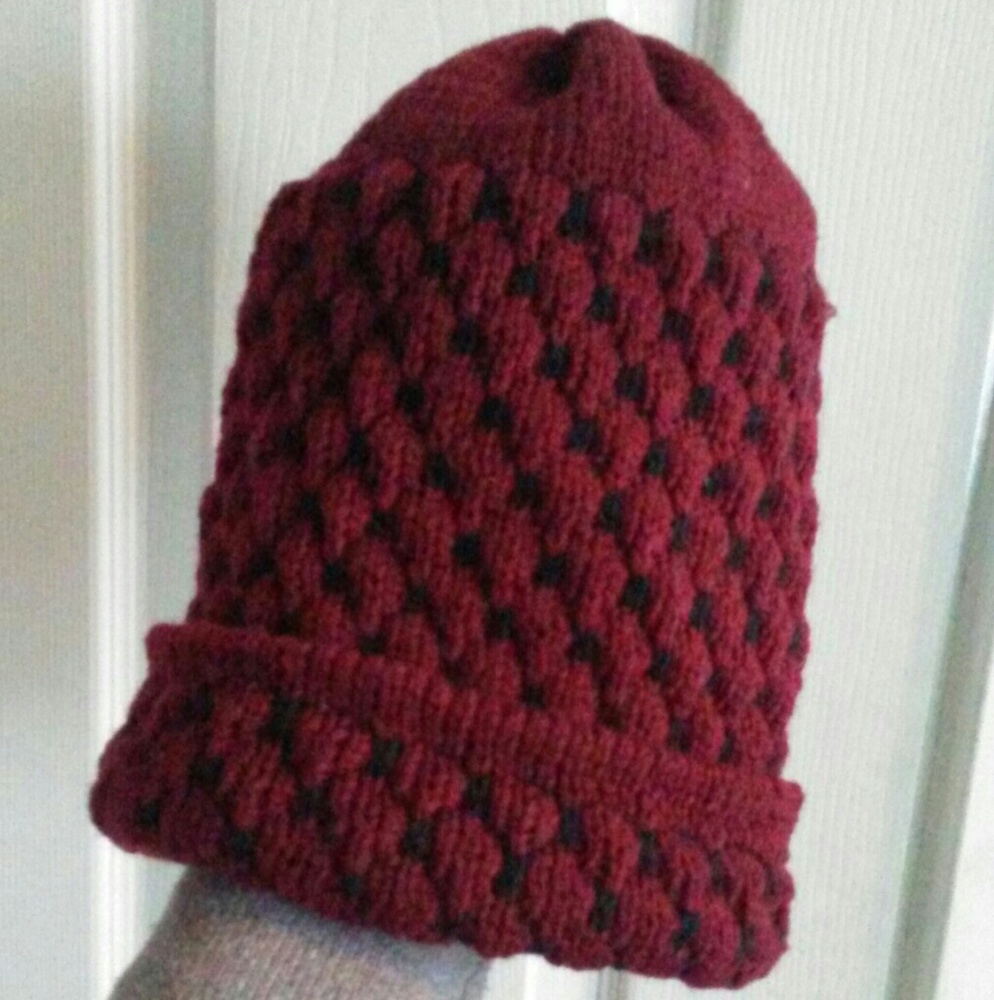 Warm and cute woven winter hat!