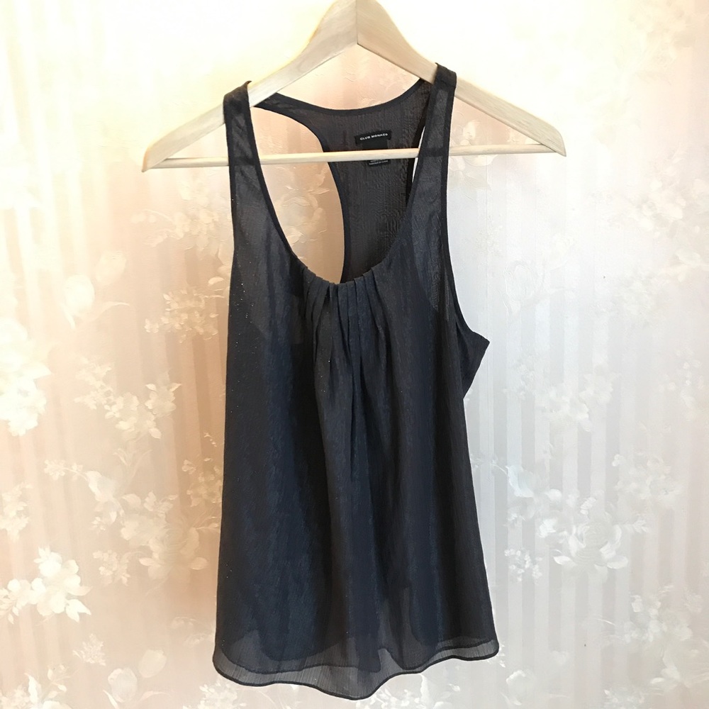 Club Monaco metallic top