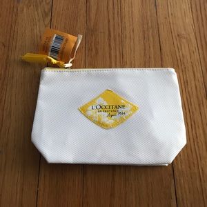 Loccitaine en Provence White Cosmetic Bag