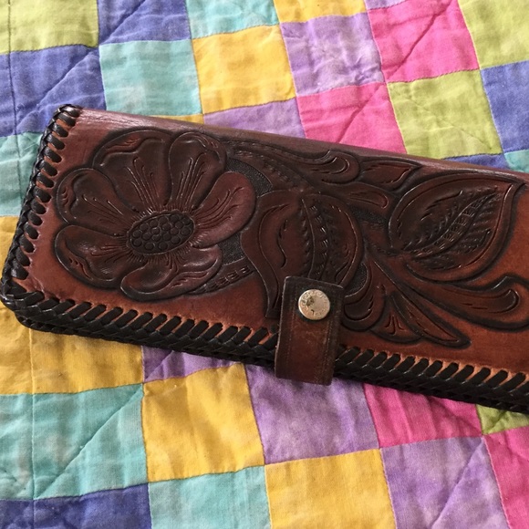 Other - Old hand tooled wallet Other - Old hand tooled wallet