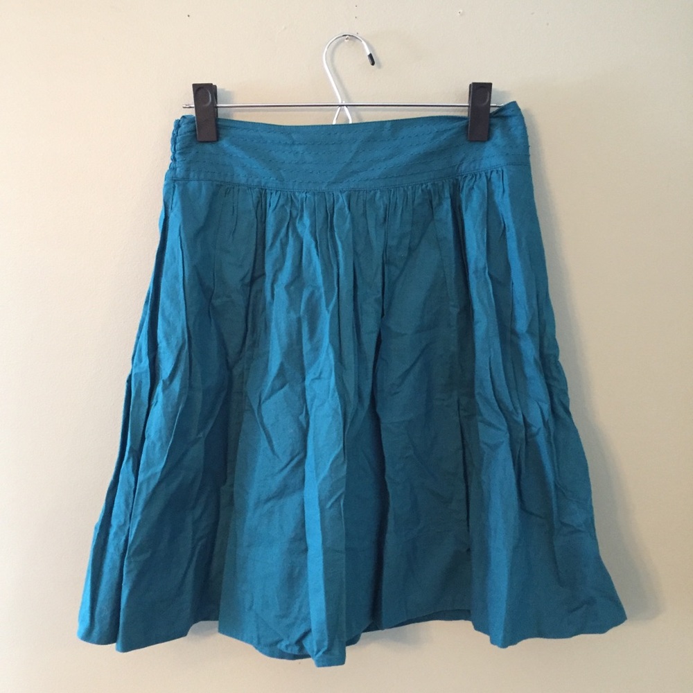 Anthropologists Teal A-line Skirt