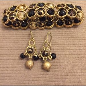 Leopard print bracelet (stretch) and email.