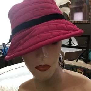 Pink bucket hat