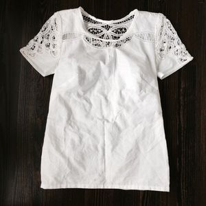 ⭐️HP⭐️ Vintage Delicate Lace Crochet White Top