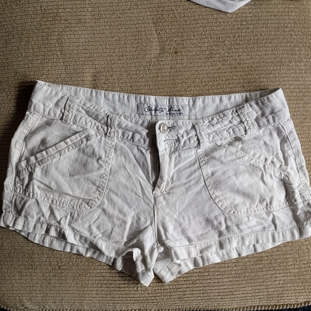 Celebrity Pink White Shorts