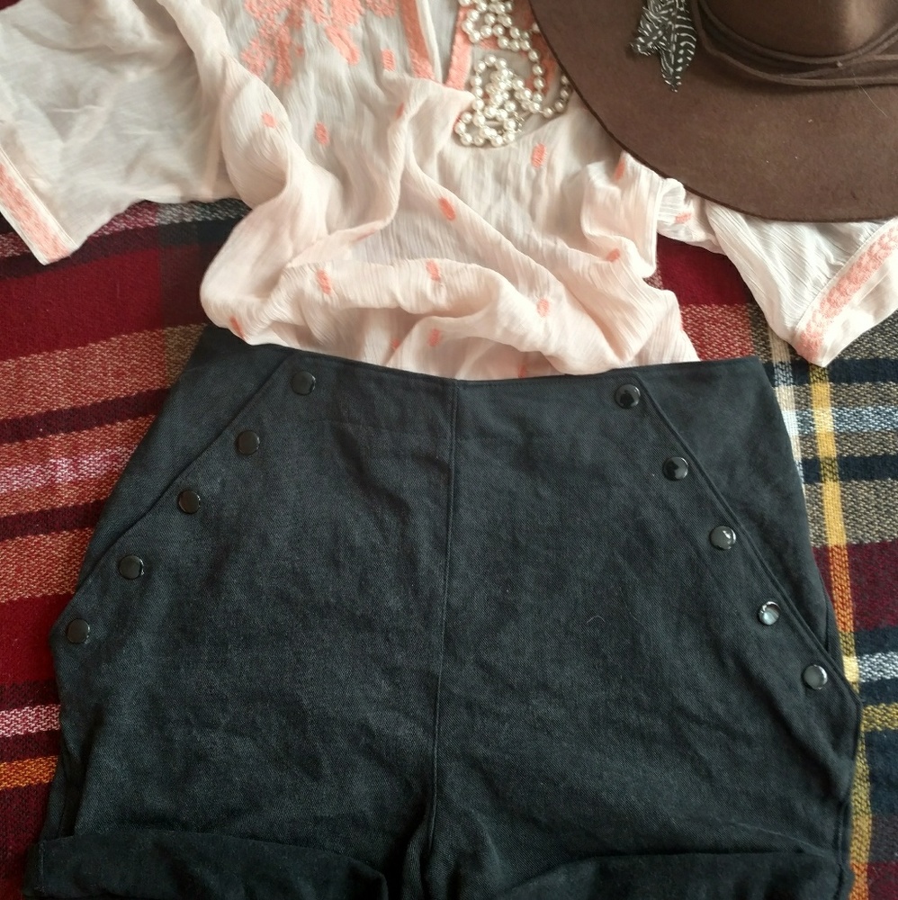 Sailor shorts high rise