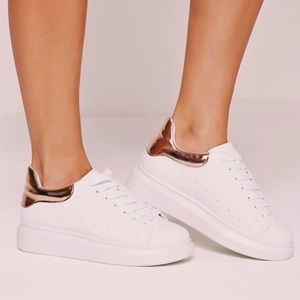 Flatform Lace Up Trainers