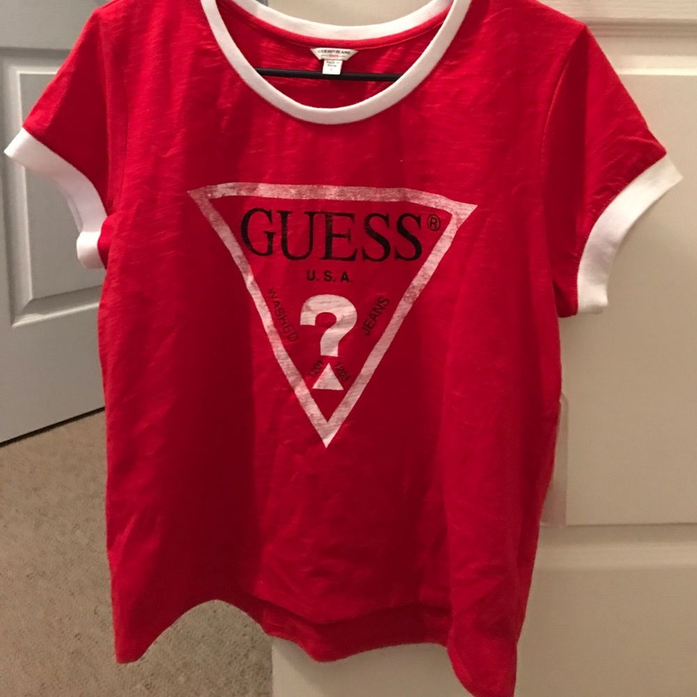 Red Guess Shirt