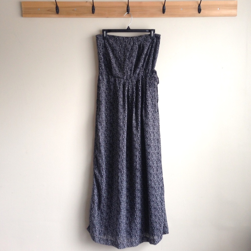 GAP Black and White MAXI DRESS-Strapless-Small