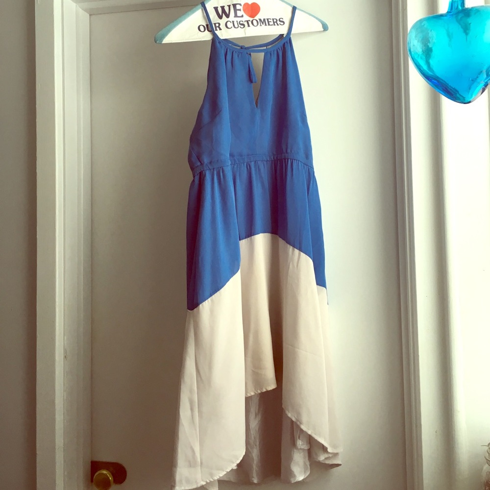 Beautiful chiffon blue/gray dress
