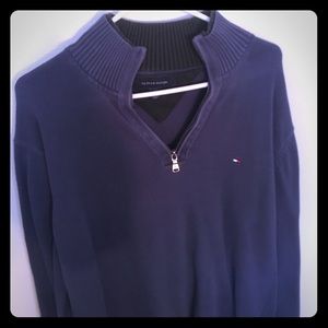 Tommy Hilfiger half-zip sweater.