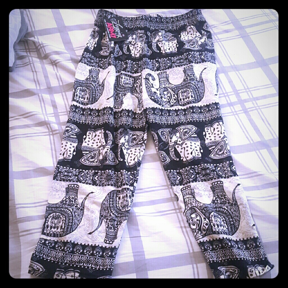 Legging Army boho chic capris leggings