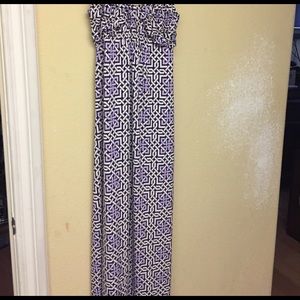 Long purple summer dress