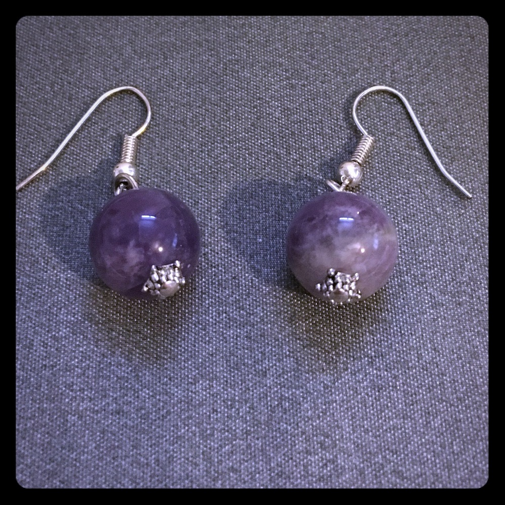 Real Amethyst Earrings