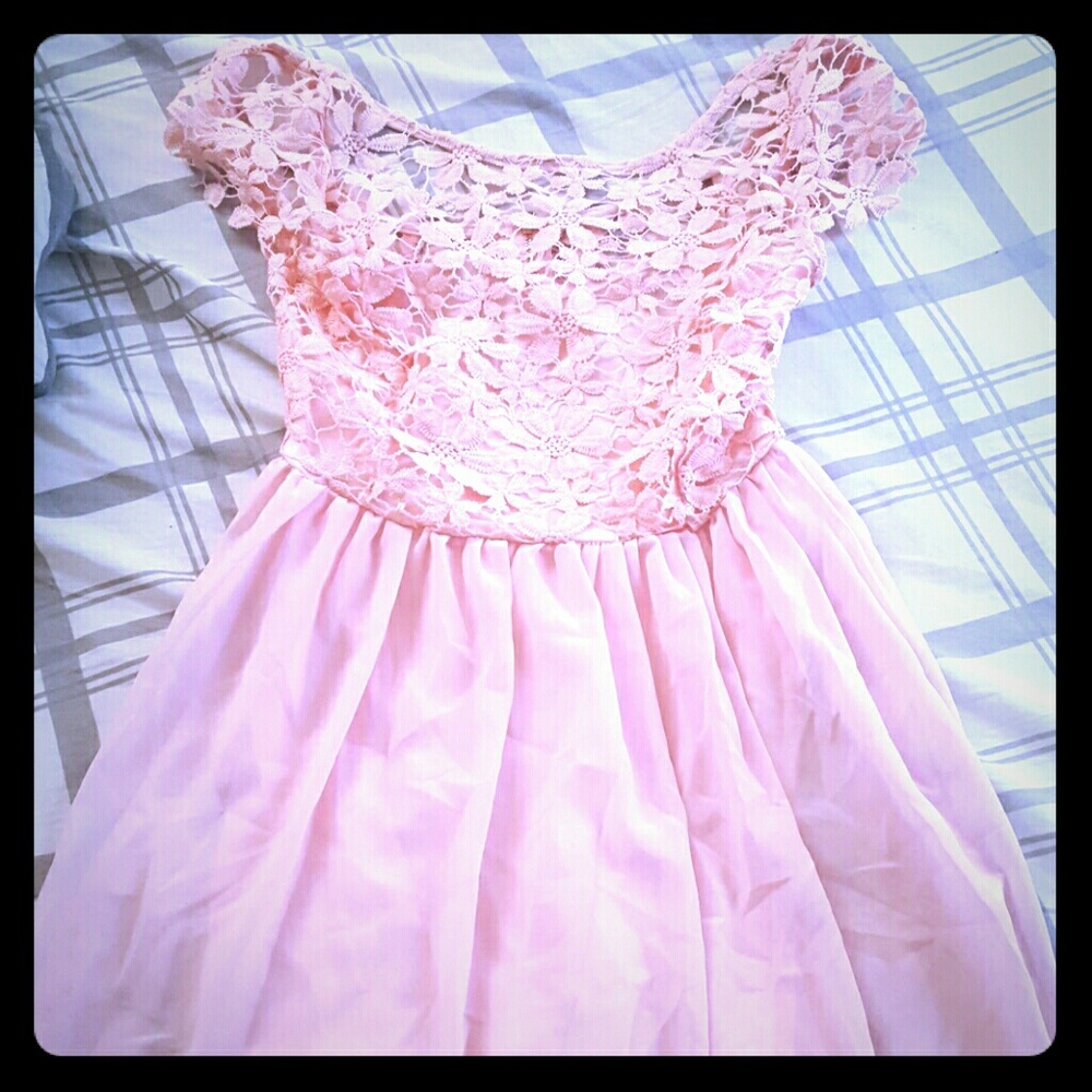 CUTE!! pastel pink dress
