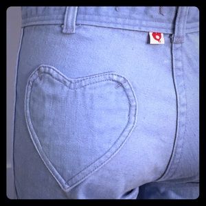 Vintage 70's heart pocket flares