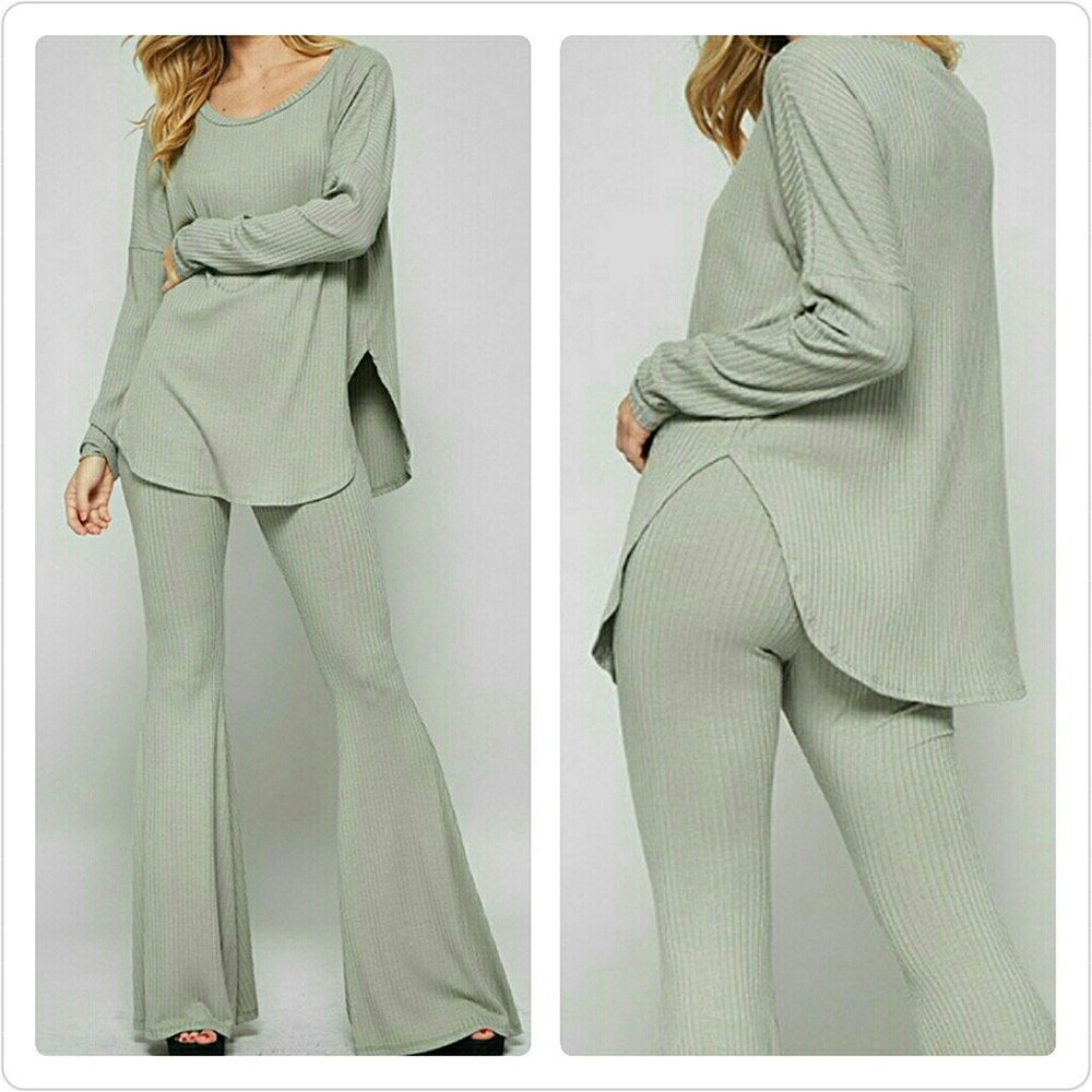 Wide Leg Jersey Leggings