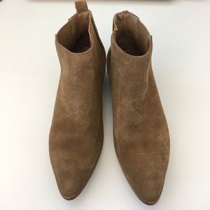 GAP tan suede ankle booties