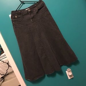 Grey denim jean skirt!!!