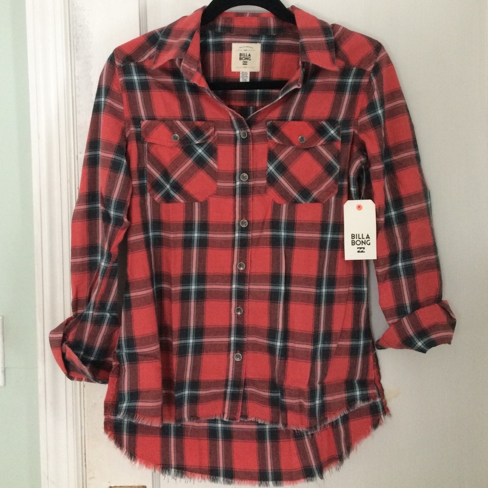 Soft Billabong plaid button down