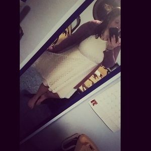 White crochet dress! 👗