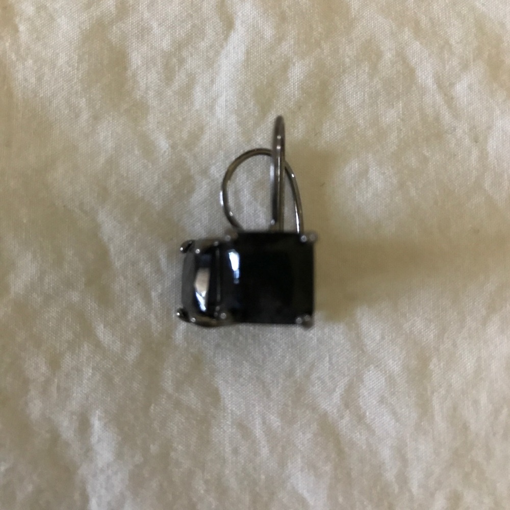 Black and silver earrings