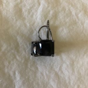 Black and silver earrings