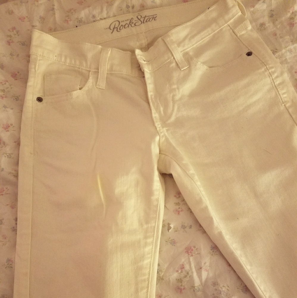 White Rock Star Skinny Jeans