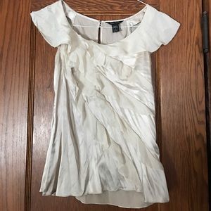 Silk beige/champagne Blouse