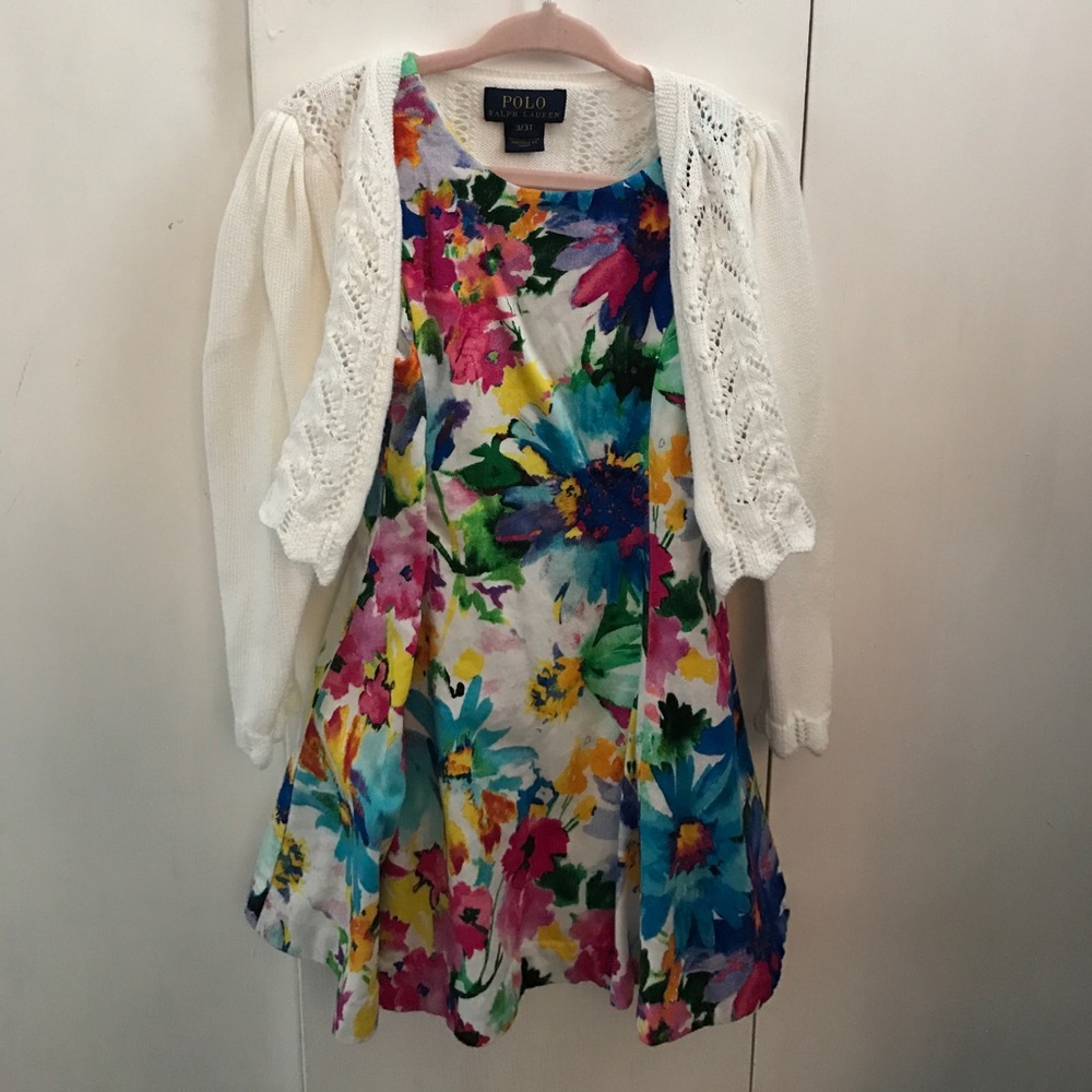 Polo Ralph Lauren - 3T- Gorgeous dress with cardi