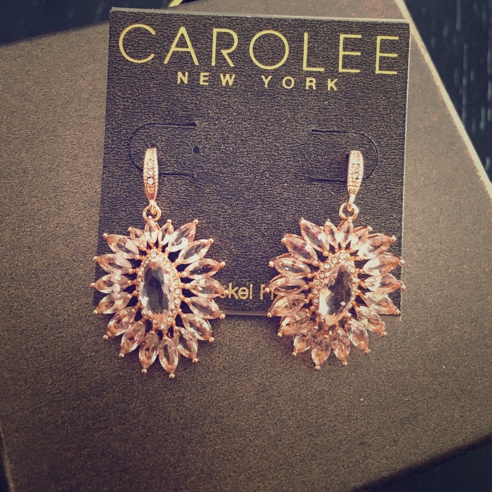 Carolee Rose Gold Earrings