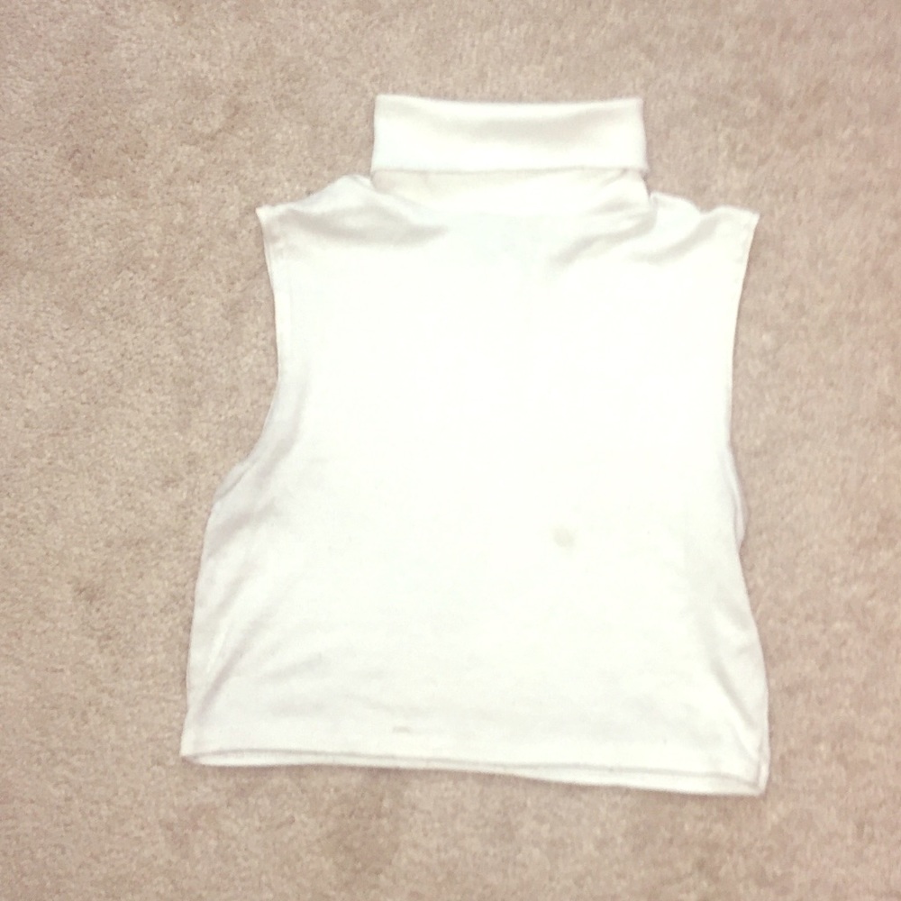 Turtle-neck Crop Top